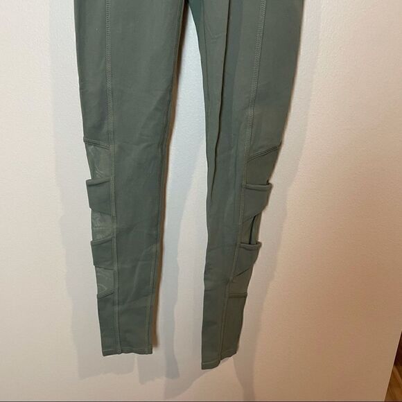 Athleta Army Green Leggings XXS - Picture 4 of 6